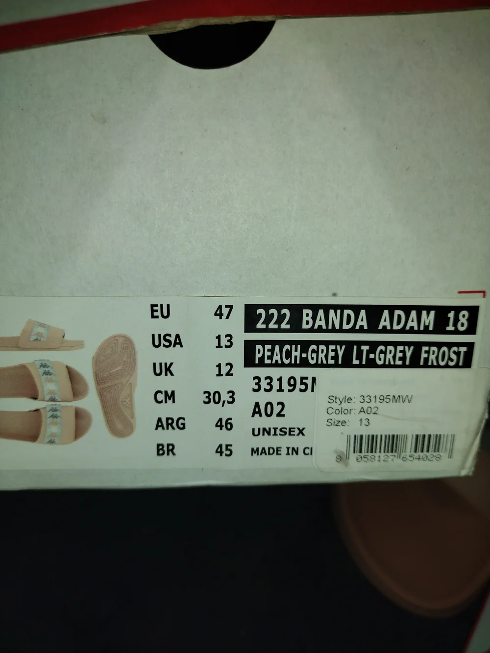New With Box Kappa Pink Slide Sandals Sz 13